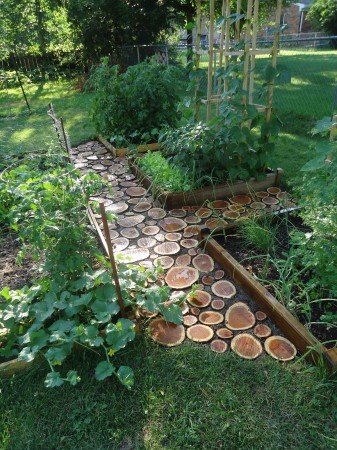 Garden Path Ideas 10 ingenious and creative diy garden path ideas youtube Left Over Logs Can Create A Visually Stunning Garden Path Garden Path Ideas 25 yard landscaping ideas curvy garden path designs to feng shui homes Left Over Logs Can Create A Visually Stunning Garden Path