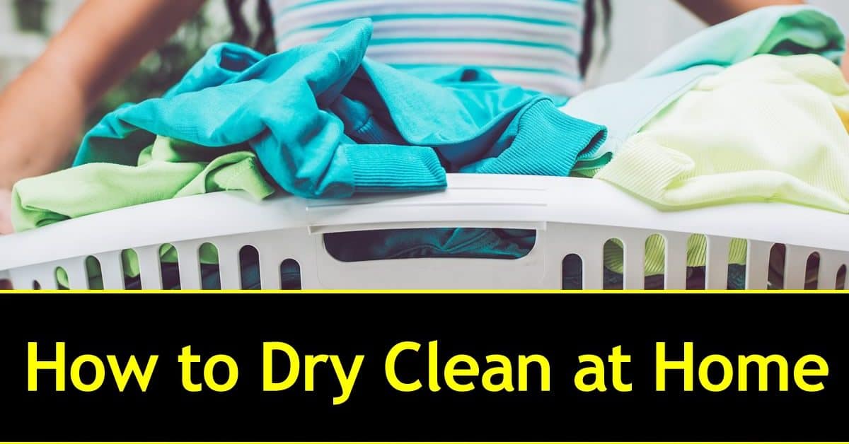 how to dry clean at home