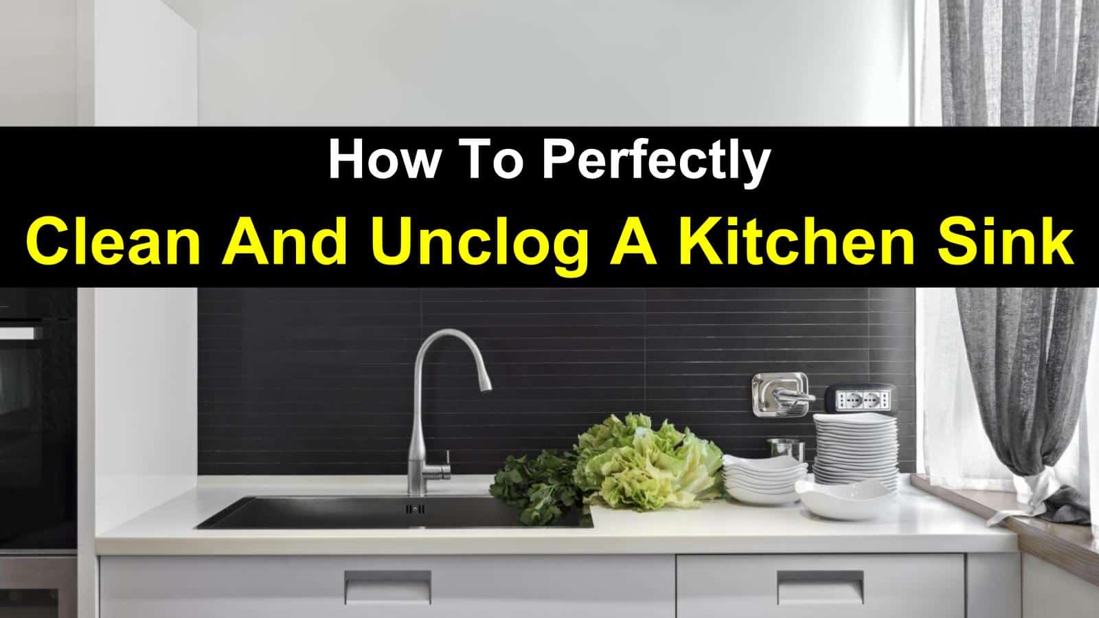 how to unclog a kitchen sink and cleaning img