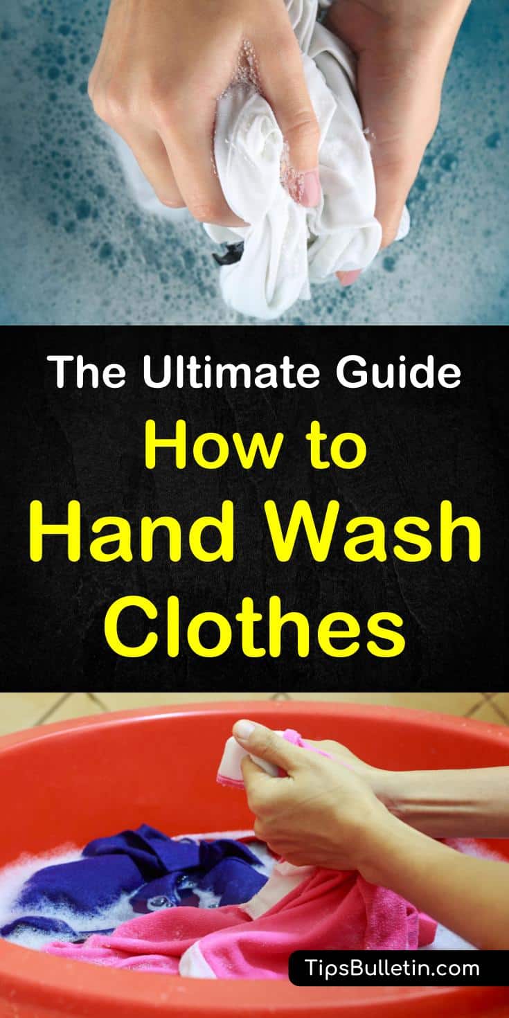 Discover the ultimate guide on how to hand wash clothes at home, in the sink. DIY laundry tips to help you clean delicate clothes like a bra and those meant for dry cleaning only using simple products like baking soda. Save water and money with these hacks. #handwashclothing #cleanclothing