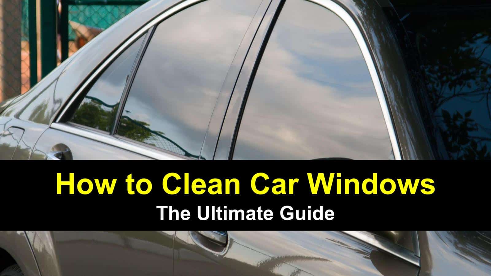 how to wash car windows, along with interiors and wipers - title image