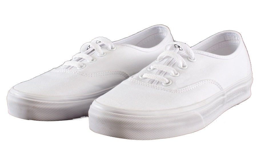 white vans in washer