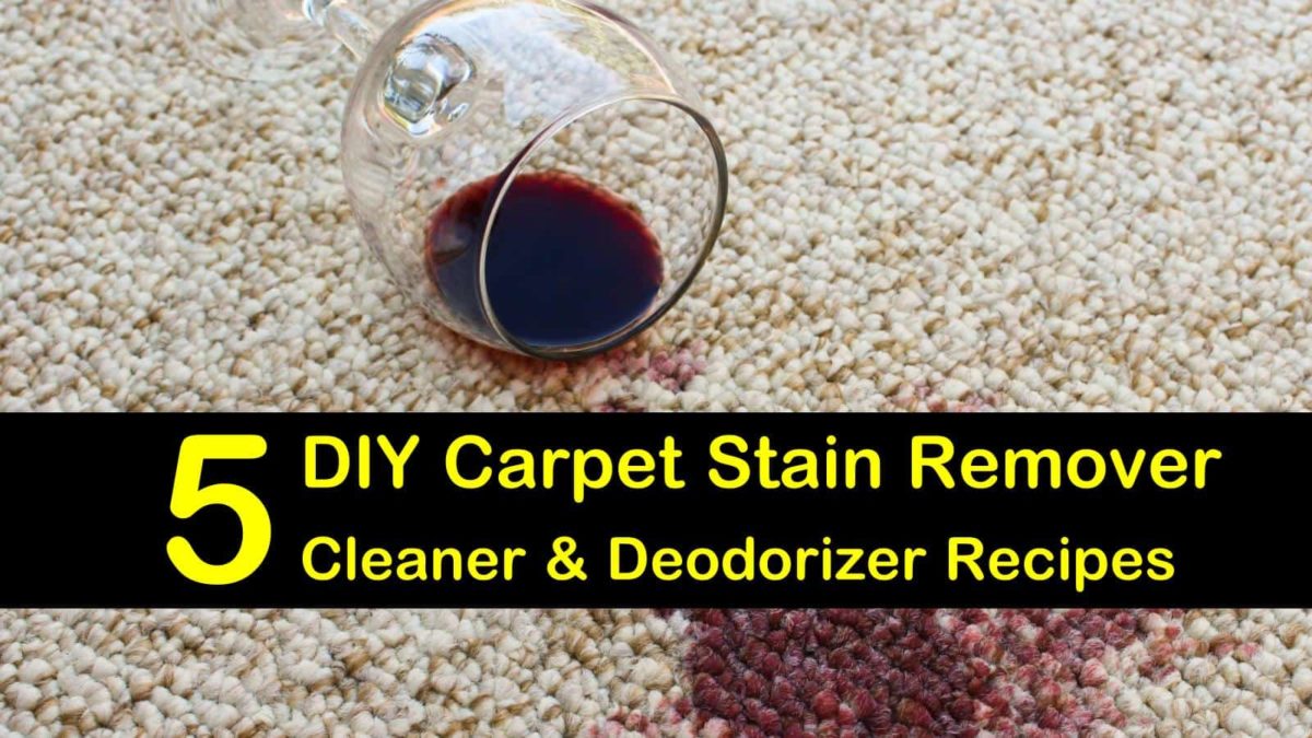 5 Homemade Carpet Stain Remover Recipes