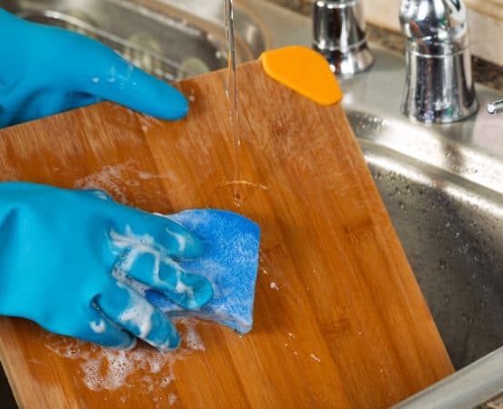 clean all things with white vinegar - cleaning and disinfecting cutting boards with vinegar and peroxide