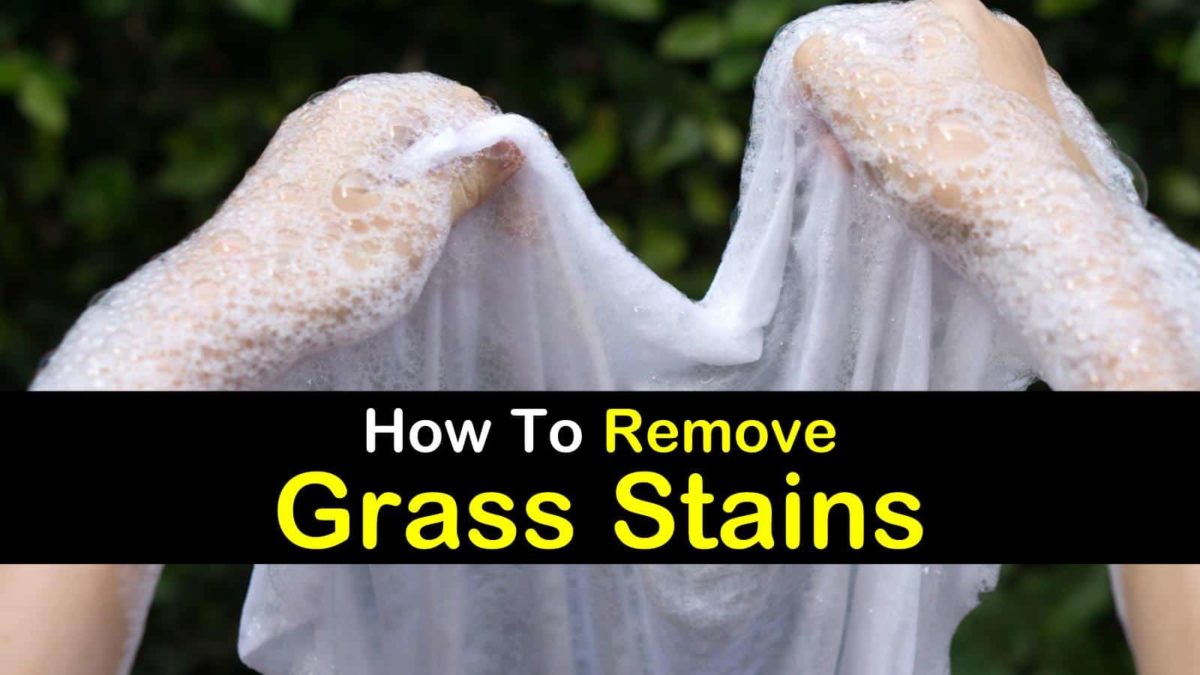 how to clean grass stain off shoes