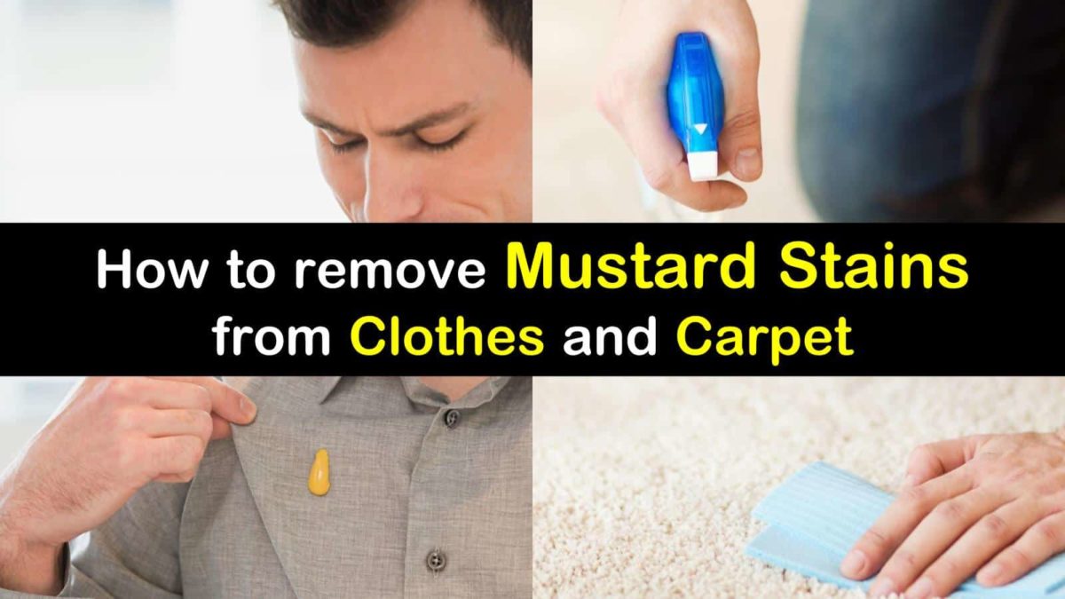 3 Simple Ways to Remove Mustard Stains from Clothes & Carpet