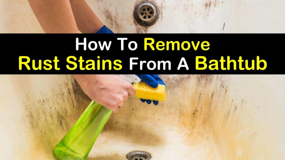 removing rust stains from bathroom sink