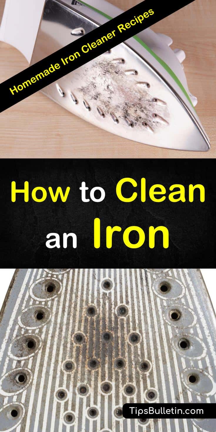 Discover the secrets for how to clean an iron with salt and other common household products. You can easily remove mineral buildup with salt or vinegar and remove scorch marks with aluminum foil. These DIY cleaning techniques are simple and easy to do. #cleaniron #steamiron #ironcleaning