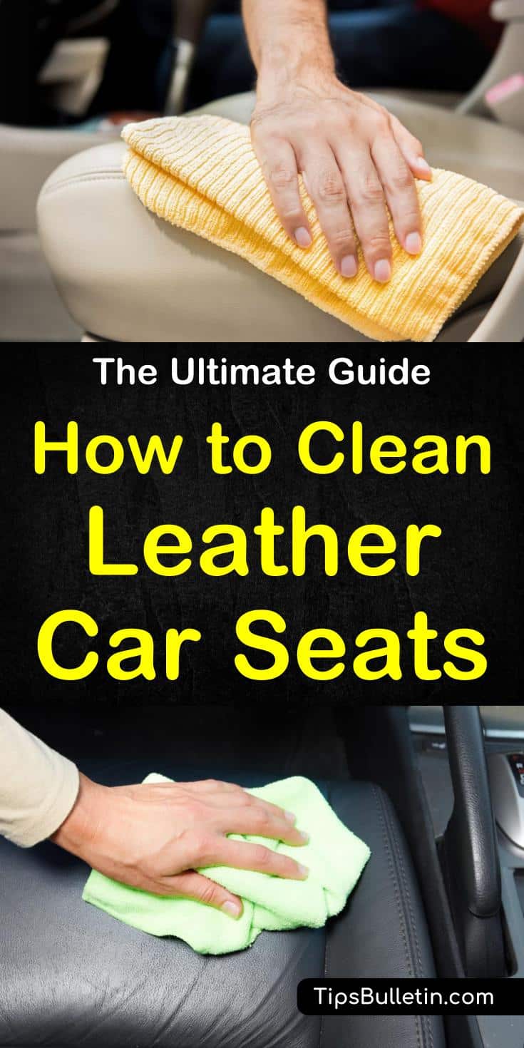 Discover the ultimate guide on how to clean leather car seats with homemade solutions using common products. Find out the best way to remove stains from a vehicle's interiors with these awesome tips and tricks. Clean you auto's leather upholstery quickly. #cleancarseats #leather #cleanleather