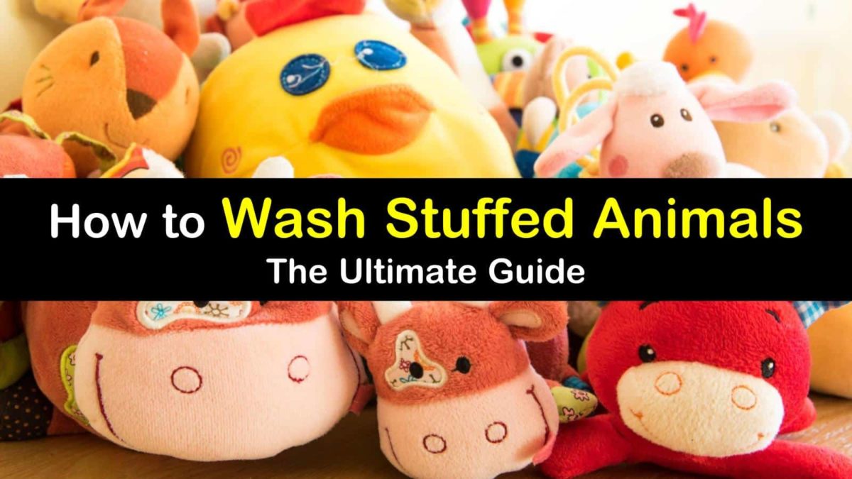 washing stuffed animals in a pillowcase