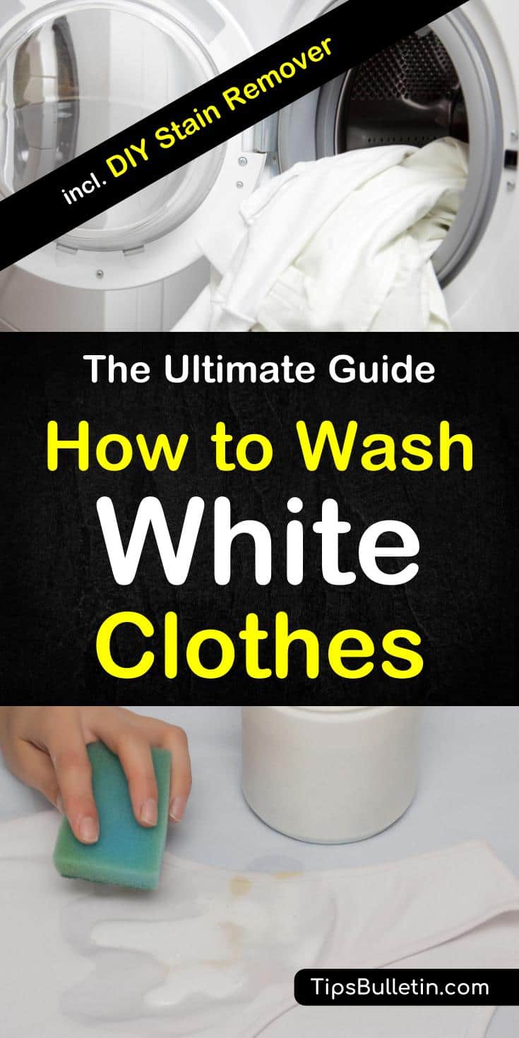 Are your whites looking dull and lifeless? Learn how to wash white clothes and bring back the same brilliance that they had on the day you bought them.#laundry #washing #whiteclothes