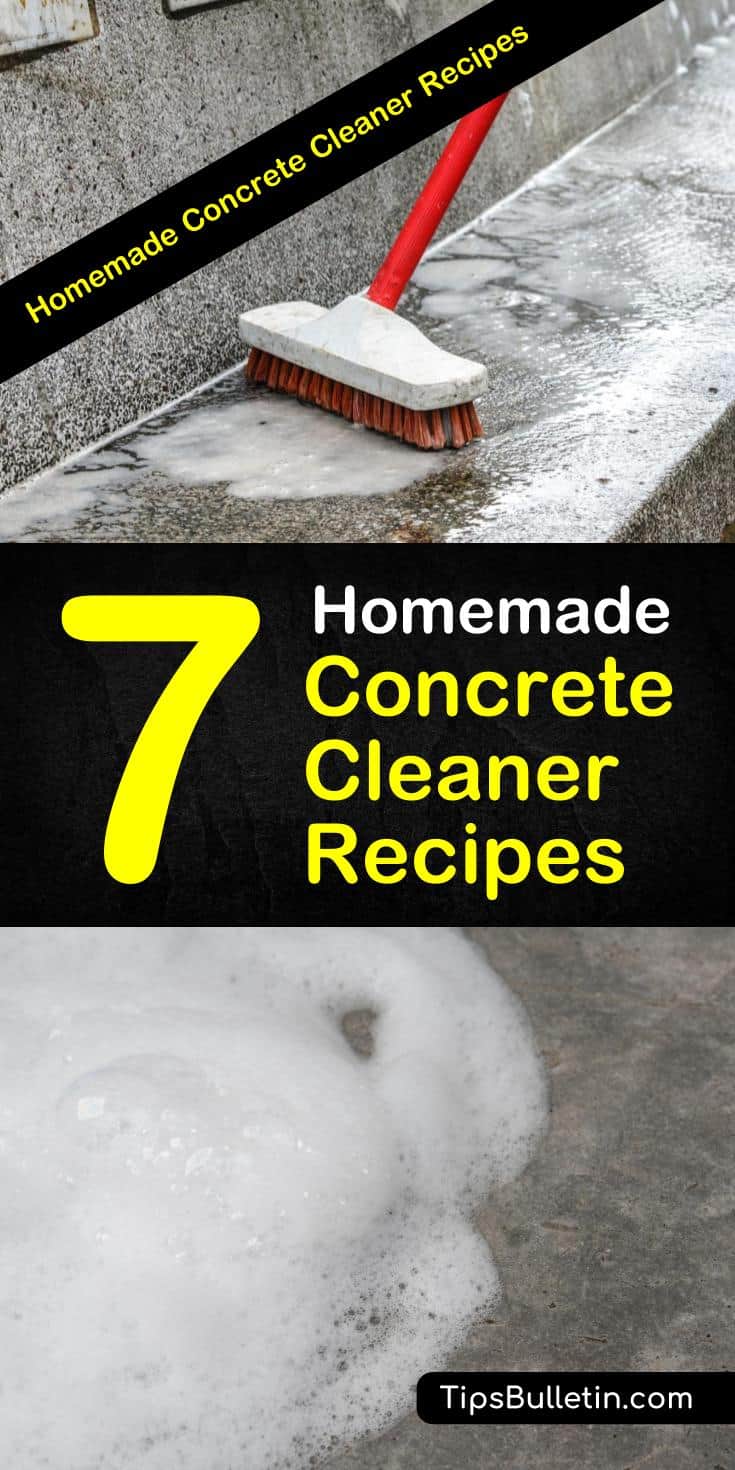 Learn how to make a homemade concrete cleaner using ingredients like baking soda and rubbing alcohol. Learn how to remove oil stains with these nifty cleaning tips. #concretestains #cleaningtips