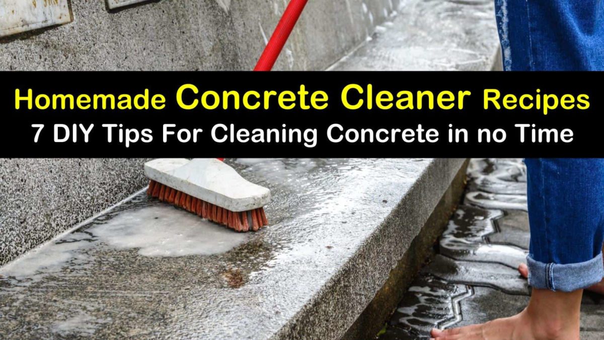 homemade concrete floor cleaner