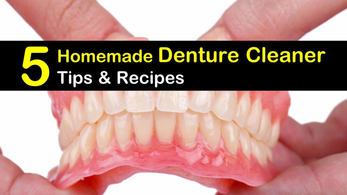 Create a diy denture cleaner using ingredients like water and vinegar found...