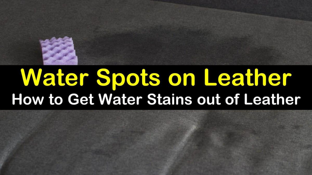 3 Easy Ways to Get Water Spots Out of Leather