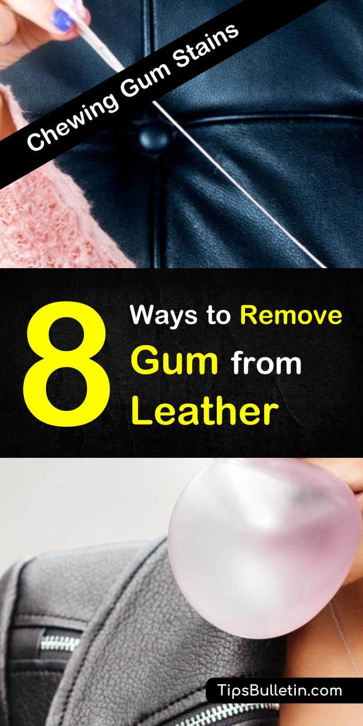 One of the best life hacks is learning how to remove gum from leather seats, hats, shoes, or other items using homemade stain removers. #gum #leatherstains #gumremoval #cleaningtips