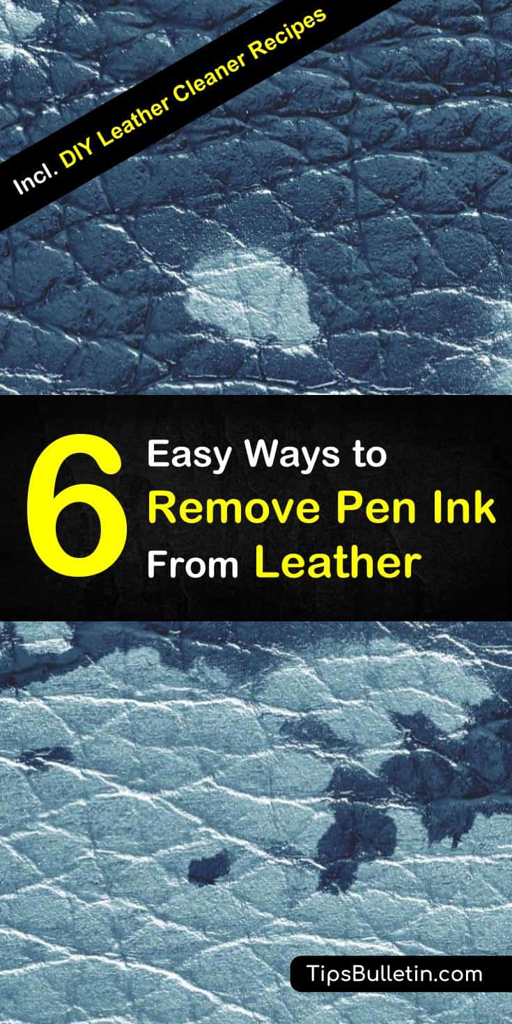 Don't know how to get unsightly pen ink stains from leather clothes and furniture? Here are 6 ways to remove pen ink from leather using stain removers or normal household items: #inkstains #leatherstains #leather #ink