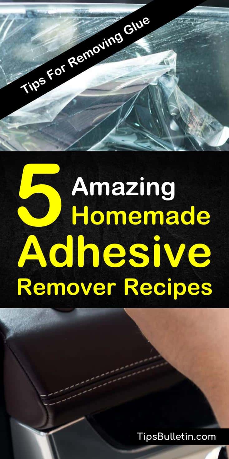 Discover how to create a diy homemade adhesive remover for glass, plastic, wood, and floor. Use ingredients like baking soda to clean sticky labels off all your soft and hard surfaces. #adhesive #adhesiveremover #sticky #glue