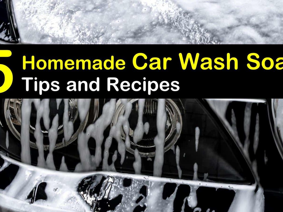 Homemade car shop washing soap