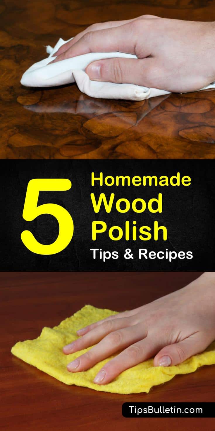 Learn how to make your wood floors and surfaces shine with these various homemade wood polish recipes! You’ll be able to make your floors, cabinets, and furniture look good as new with these simple DIY wood polish ideas. #woodpolish #DIYwoodpolish #polishing #wood