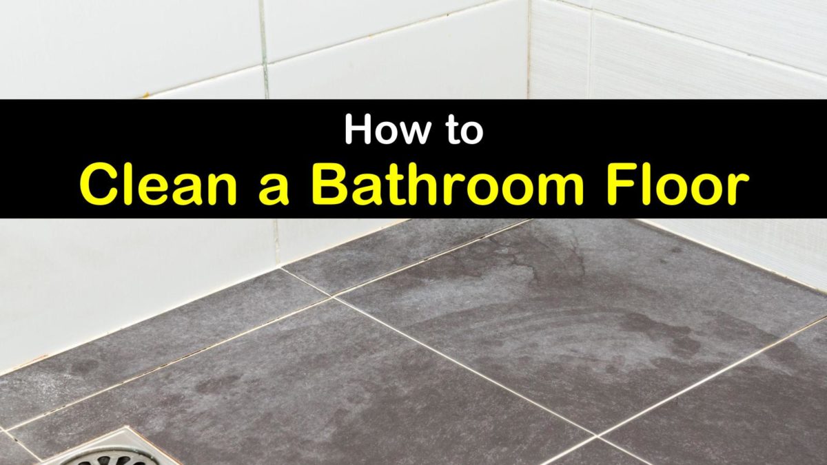 4 Simple Ways to Clean a Bathroom Floor