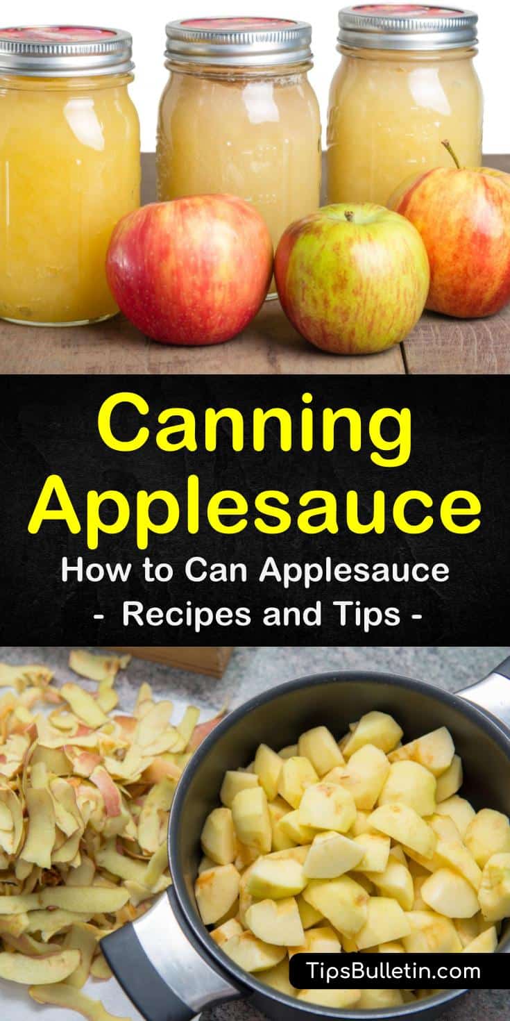 Discover how easy canning applesauce can be with a water bath or without a canner in an instant pot or crockpot. Our guide gives you a great apple sauce recipe with cinnamon and no sugar and will have you canning like a pioneer woman! #apples #canning