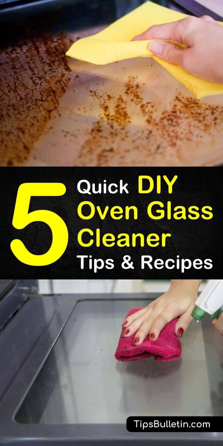 Spring cleaning kitchens doesn’t have to be hard. Learn how simple it is to clean oven glass with one of our DIY recipes using baking soda and water. #ovenglass #oven #glass #cleaner #homemadecleaners