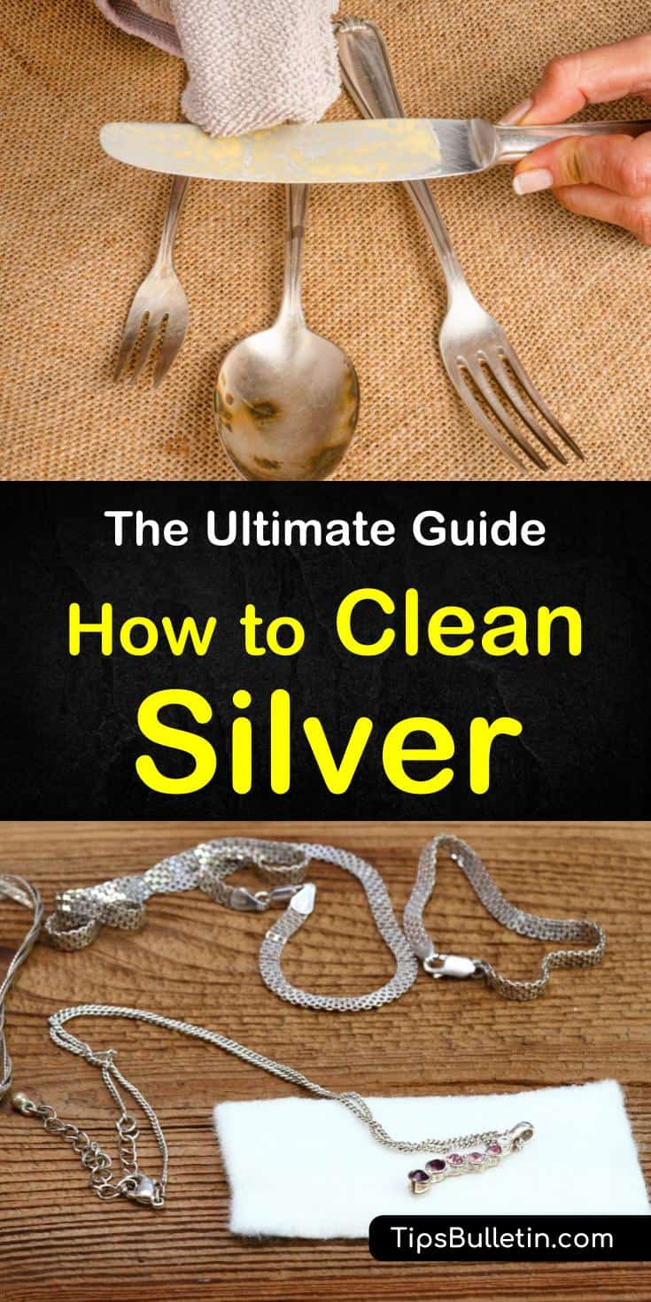 Discover how to clean silver and easily remove tarnish. You can naturally clean your silver with baking soda and other common household products like vinegar. Clean your sterling silver jewelry with ketchup and other DIY cleaning solutions. #cleansilver #removetarnish #cleansilvernaturally