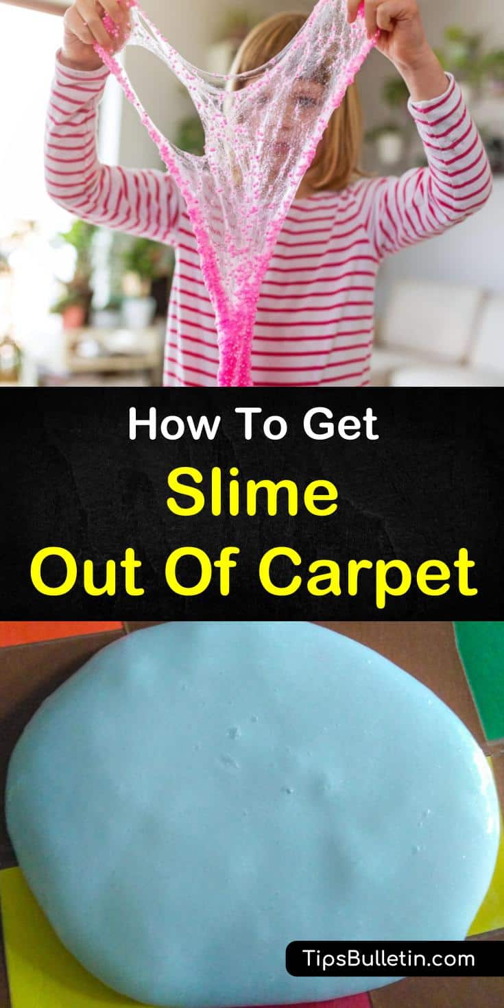 Discover how to get slime out of carpet! Our guide gives you cleaning tips on cleaning slime without vinegar or baking soda. Our stain removers use water and other DIY cleaner and leave your carpet beautiful and slime-free. #slime #carpet #cleaning