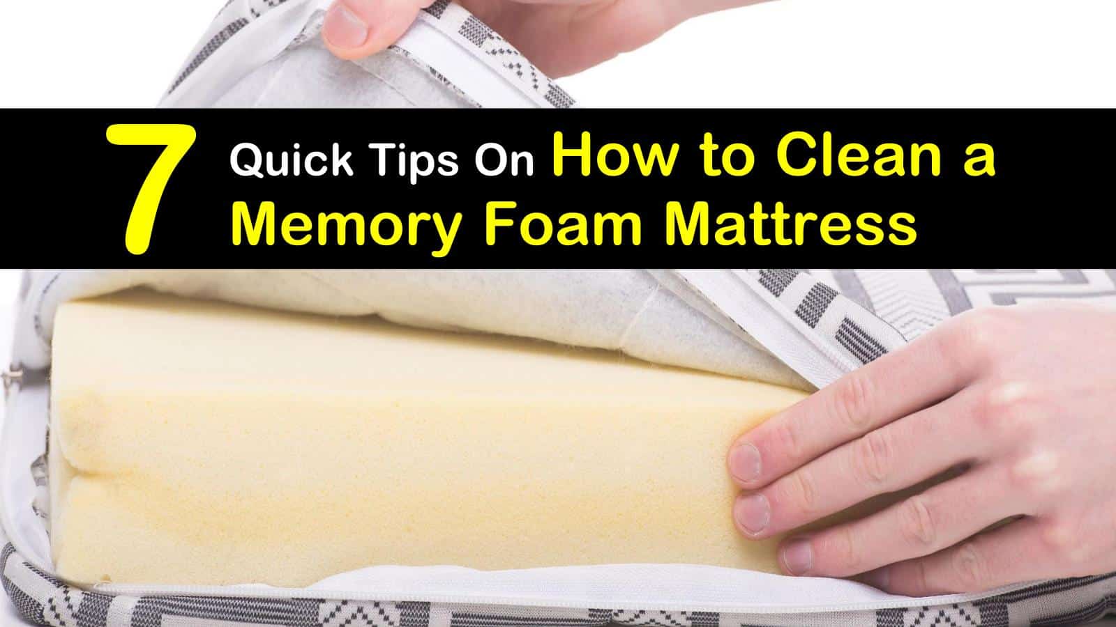 how to clean a memory foam mattress titleimg1