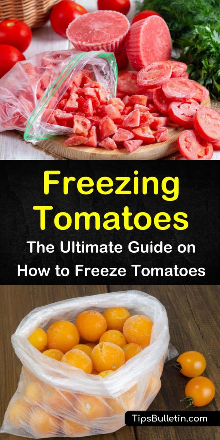 Discover how easy freezing tomatoes can be with these simple steps. Find out how to make sauces, how to use tomatoes for salsa, and how to freeze them both with and without the skin. Try a new tasty recipe with diced tomatoes to make spicy chili. #freezing #tomatoes