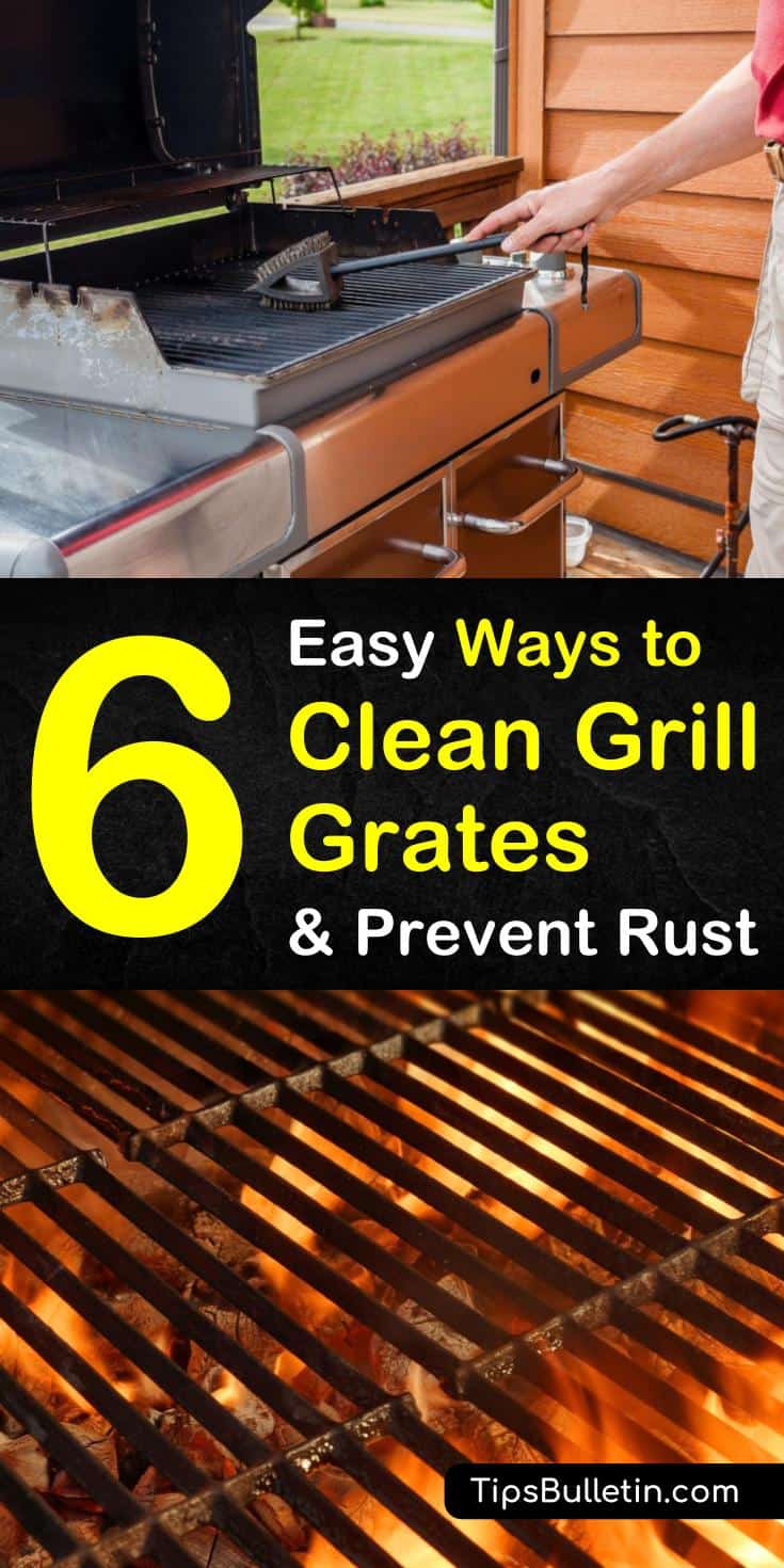 Learn how to clean grill grates with vinegar and baking soda. Our guide shows you how to get your charcoal or gas grill’s stainless-steel, porcelain, and cast-iron grates rust-free and looking like new with our easy and fast cleaning options. #grillgrates #clean