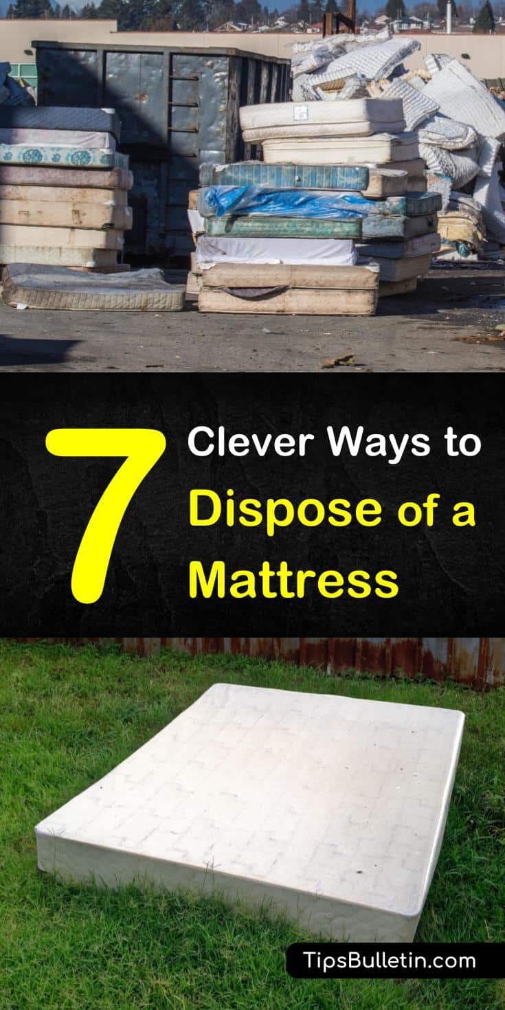 Learn how to dispose of a mattress the eco-friendly way with our guide. We show you how mattress recycling, disposal, and donation is and help you get ready for a new mattress and new life. #mattressdisposal #recycling #mattress