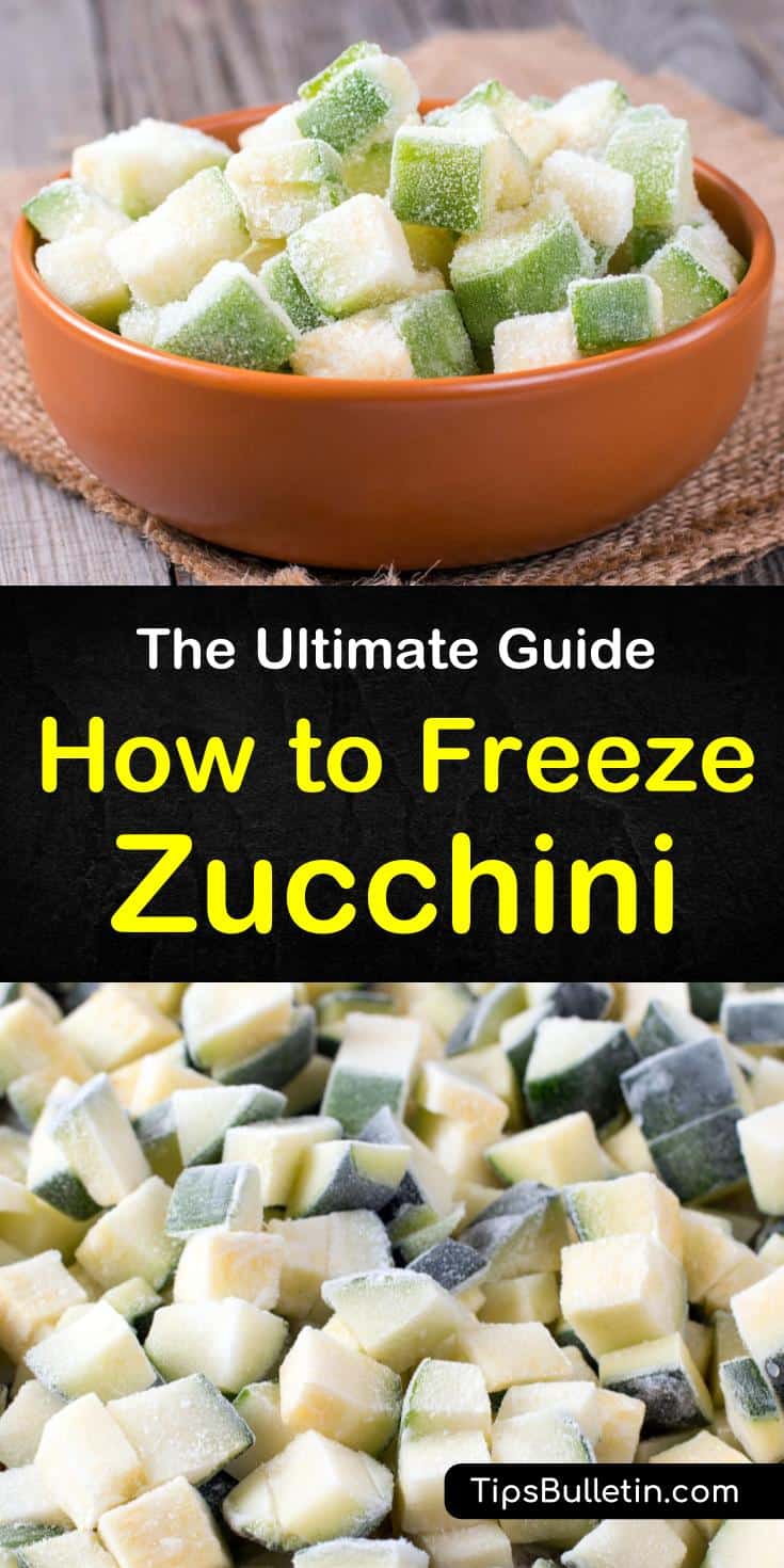 Learn how to freeze zucchini and squash without blanching. Our guide shows you how to freeze zucchini slices and squashes for bread recipes. We’ll help you bring healthy summer gardens to your winter table. #zucchini #freezing #squash