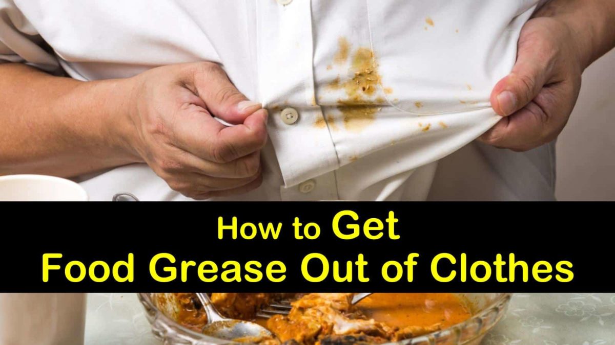 2 Basic Ways to Get Food Grease Out of Clothes
