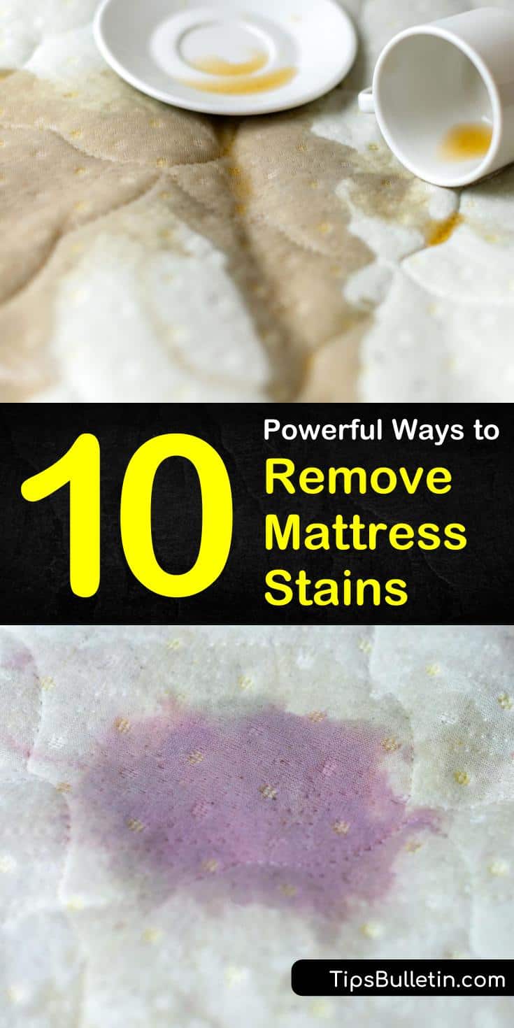 Learn how to remove mattress stains or blood with ingredients like hydrogen peroxide and baking soda. #mattressstains #removemattressstain #stain