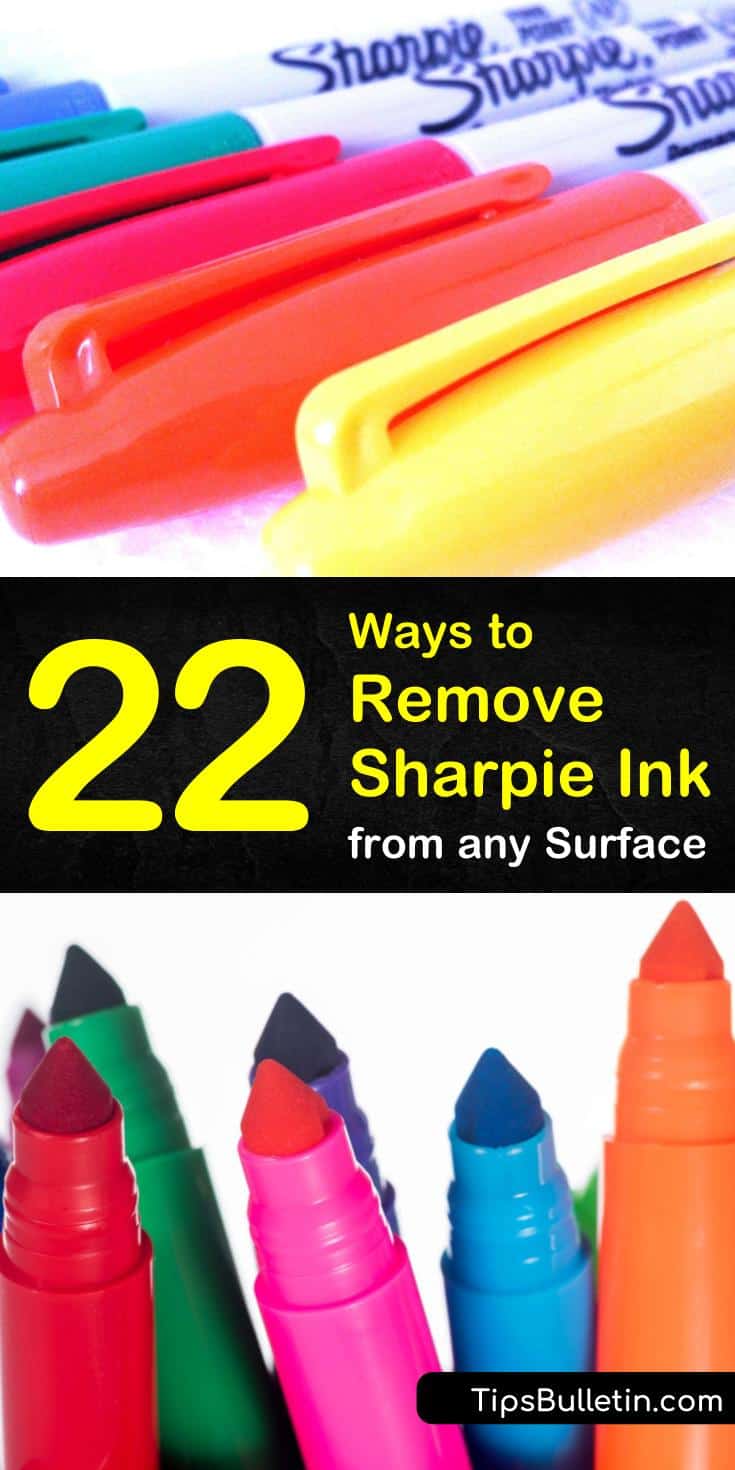 Discover how to remove Sharpie stains from everything. Our guide shows you how to get permanent ink from skin, from clothes, from walls, from metal, from fabric, from shoes, from plastic, and from wood. #remove #sharpie #cleaning