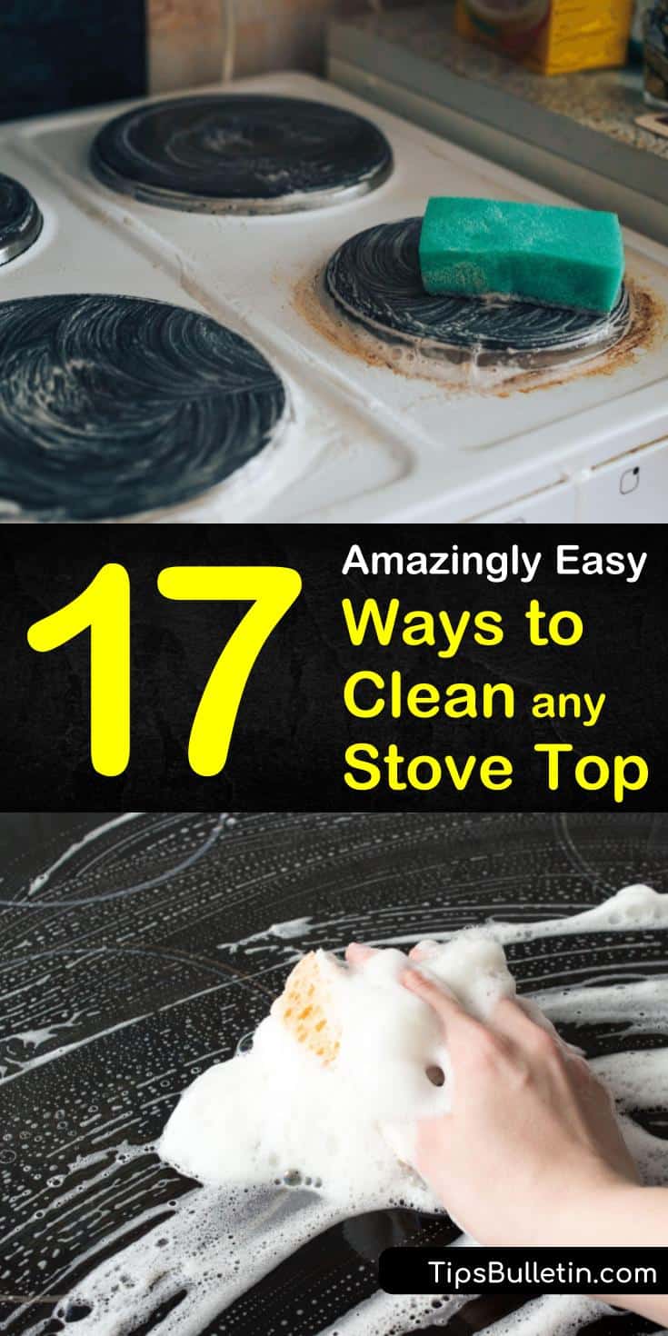 Our guide shows you the best ways to clean a stove top and get rid of bad house smells. Learn all about how to remove grime and rust from your stove and oven. You’ll discover how to clean your stainless steel stove with baking soda and make your home shine. #stovetopcleaning #clean #stove