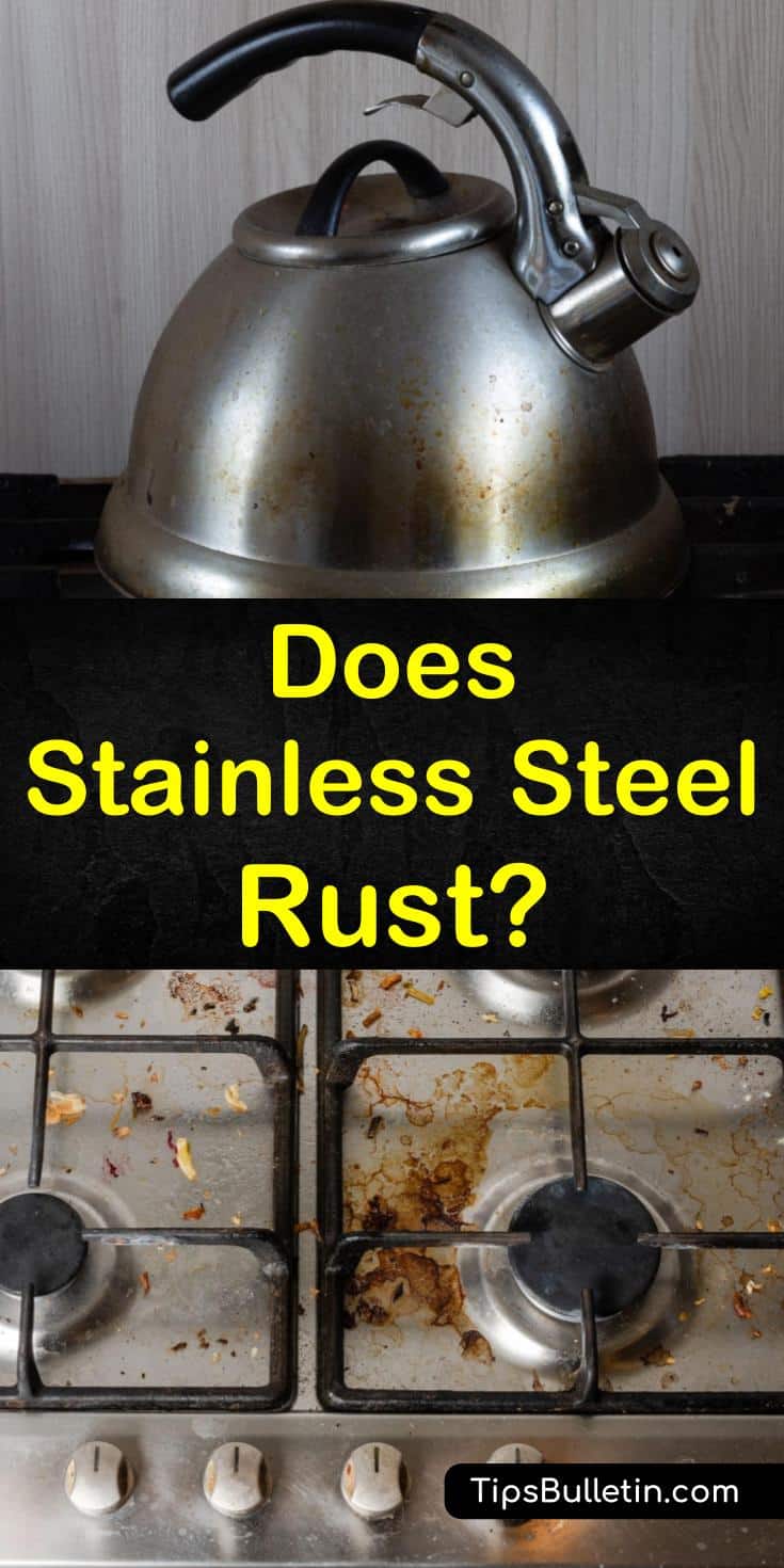 Does stainless steel rust? Learn this and answer other questions about the corrosion-resistant qualities of stainless steel. Discover how whether you can use baking soda, essential oils, and other cleaners to clean stainless steel fridges and sinks. #stainless #stainlesssteel #doesstainlessrust