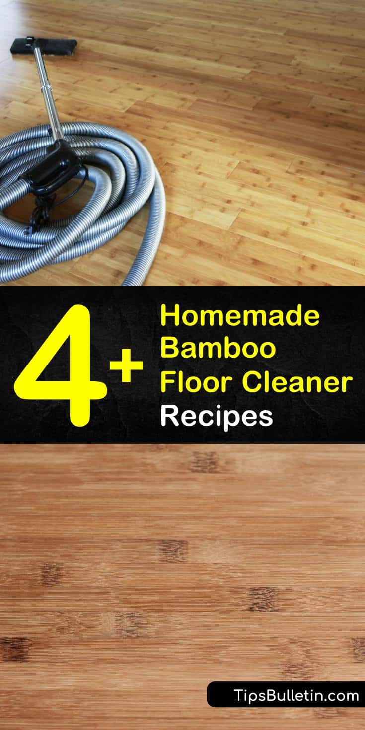 Why clean your bamboo floors with cleaning products such as Bona when you can make your own? All you need for that DIY cleaning solution is a Swiffer or dust mop, a microfiber mop, and a spray bottle. #bamboofloor #cleaner #floorcleaning