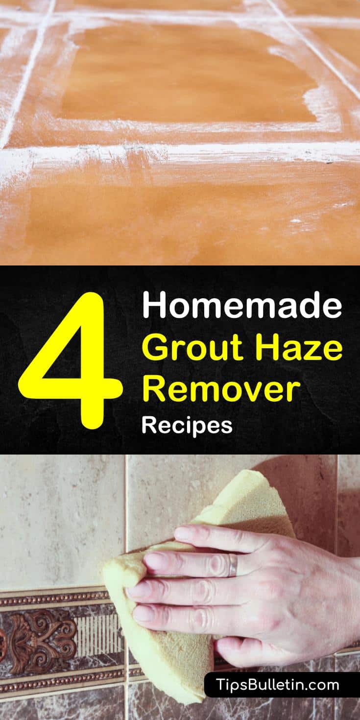 Learn how to make a homemade grout haze remover using vinegar and baking soda. Discover the best cleaning tips for tile floors and grouting. Find out what you can use on sensitive floor materials like stone and marble. #homemade #grout #haze #remover