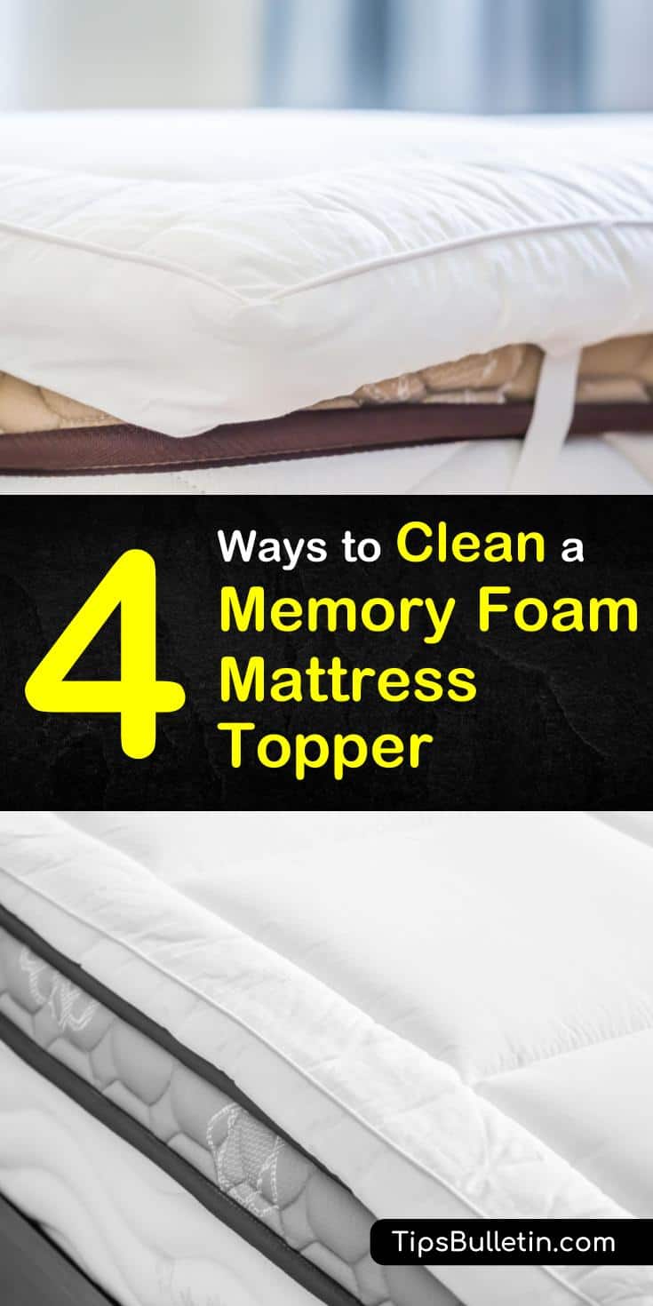 Try these 3 easy tips for how to remove stains from your memory foam topper instead of throwing it in the wash. Machine washing a memory foam topper is a recipe for disaster, but with these easy tips, you can get your beds looking and feeling brand-new in no time. #clean #memoryfoam #topper