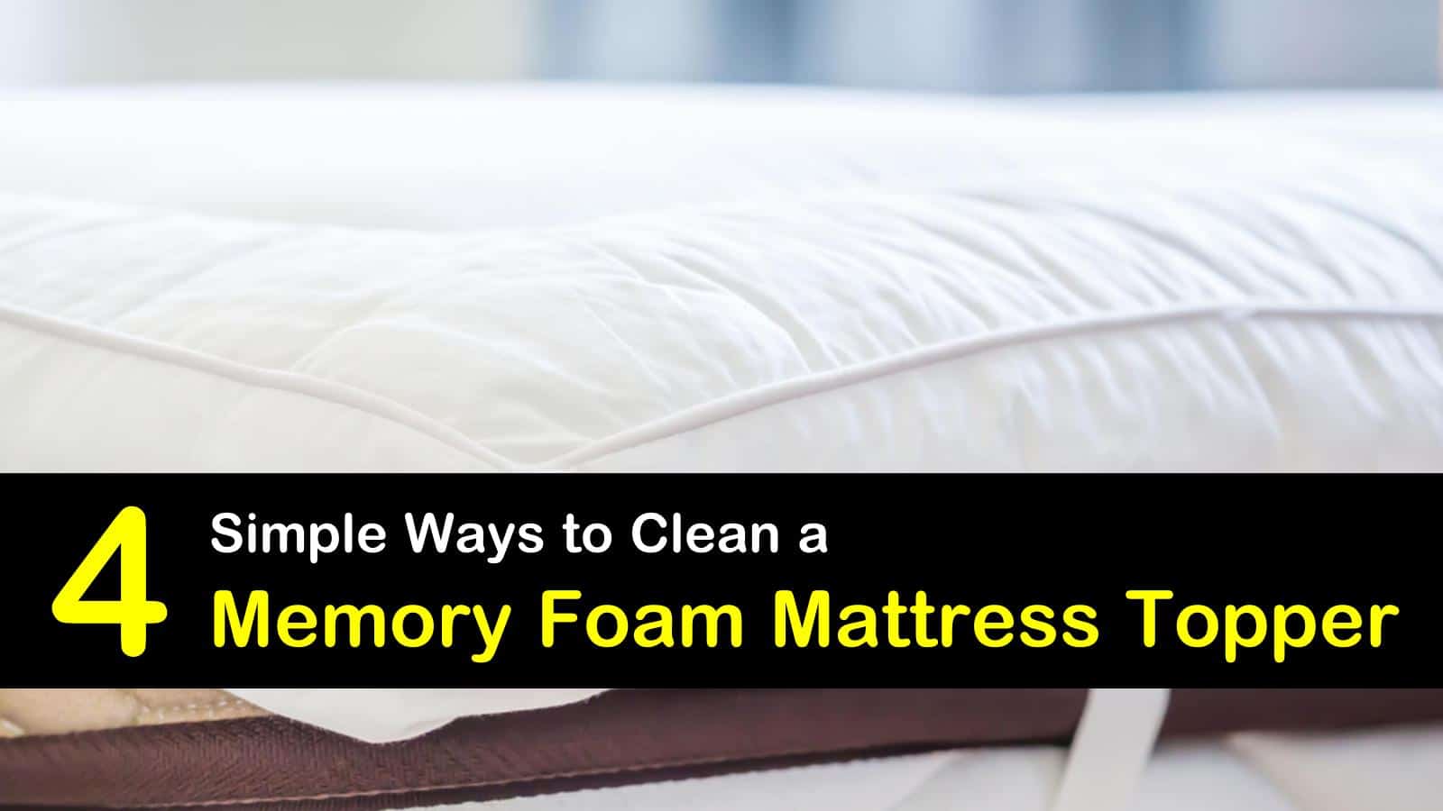 how to clean a memory foam mattress topper titleimg1