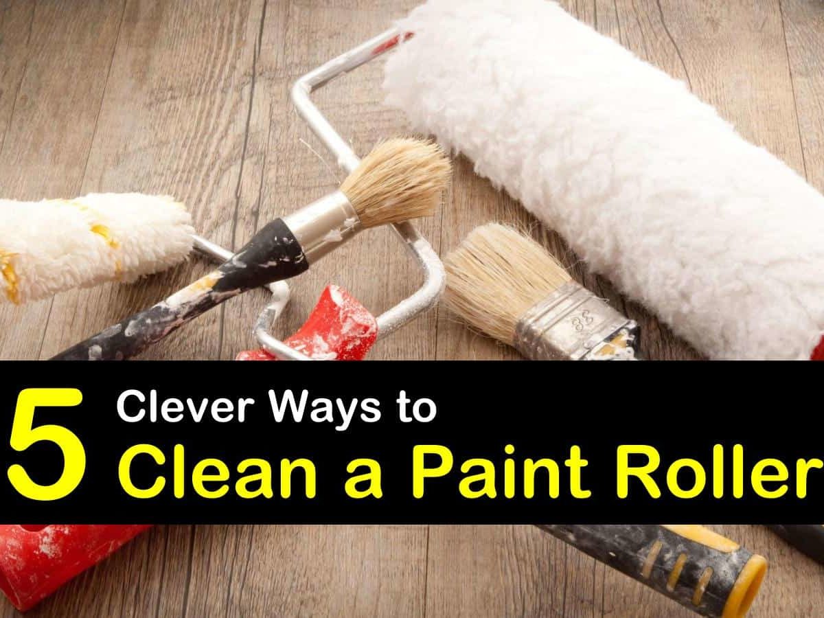 how to clean a paint roller t1 1200x900 cropped