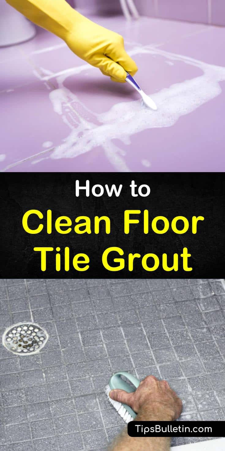 It is simple to learn how to clean floor tile grout. You have everything you need at home and don't have to go out to buy anything special. Take care of stained grout or grout with mildew in just a few easy steps. #grout #floortile# #tilegrout