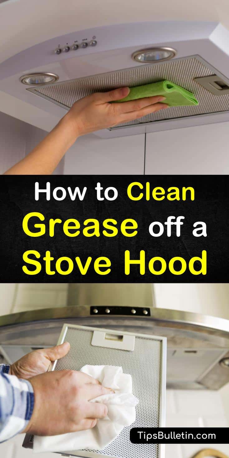 Learn how to clean grease off a stove hood easily using DIY cleaning supplies for cleaner kitchens. There are several household items you can use to remove the grime. Ingredients include water, white vinegar, and Dawn dish soap. #clean #stove #hood #cleanstovehood