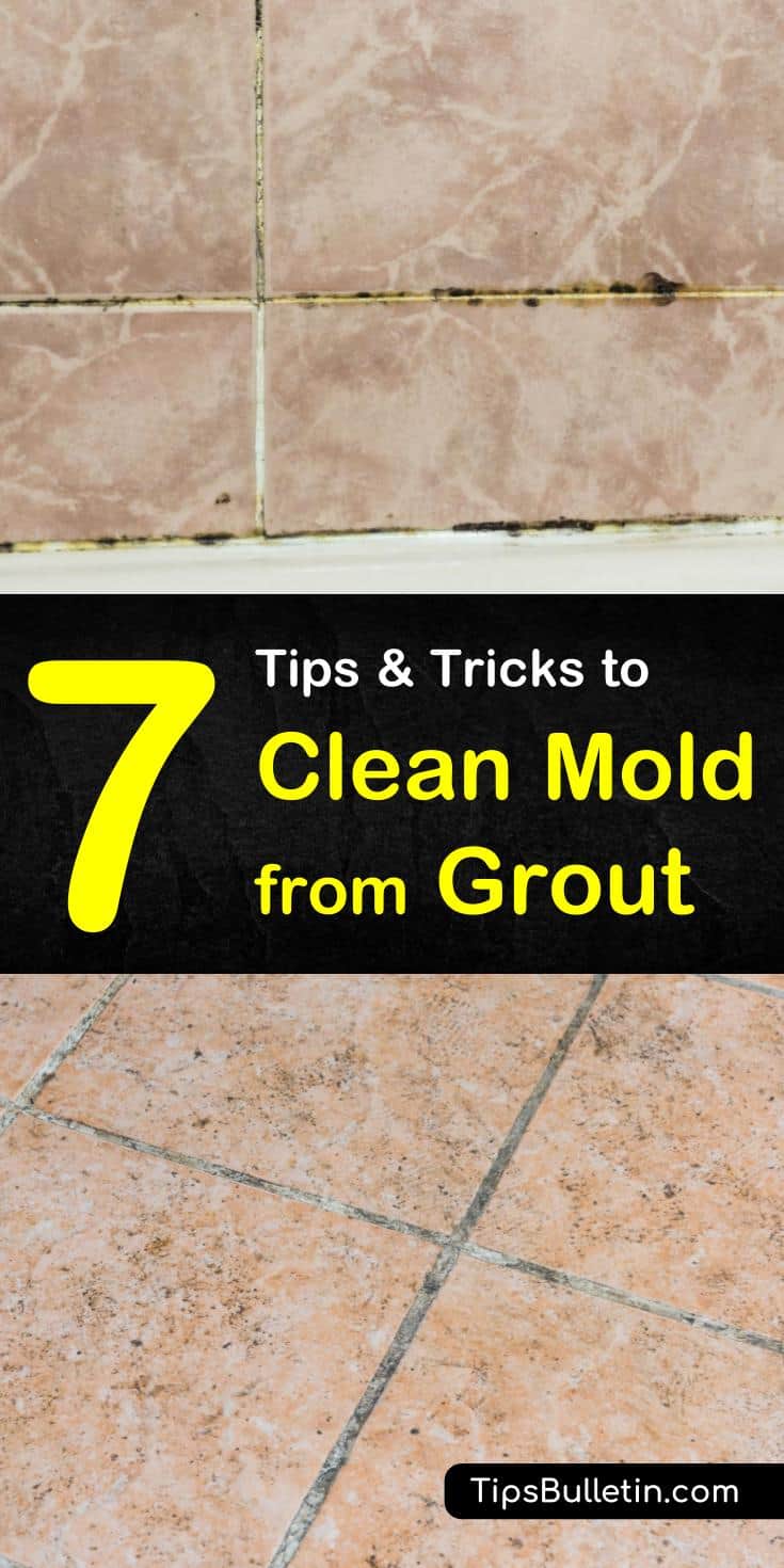 Do you know how to remove mold from shower tile? It is really hard. But with some bleach and a little baking soda, your bathroom can sparkle once again! #mold #grout #cleaning