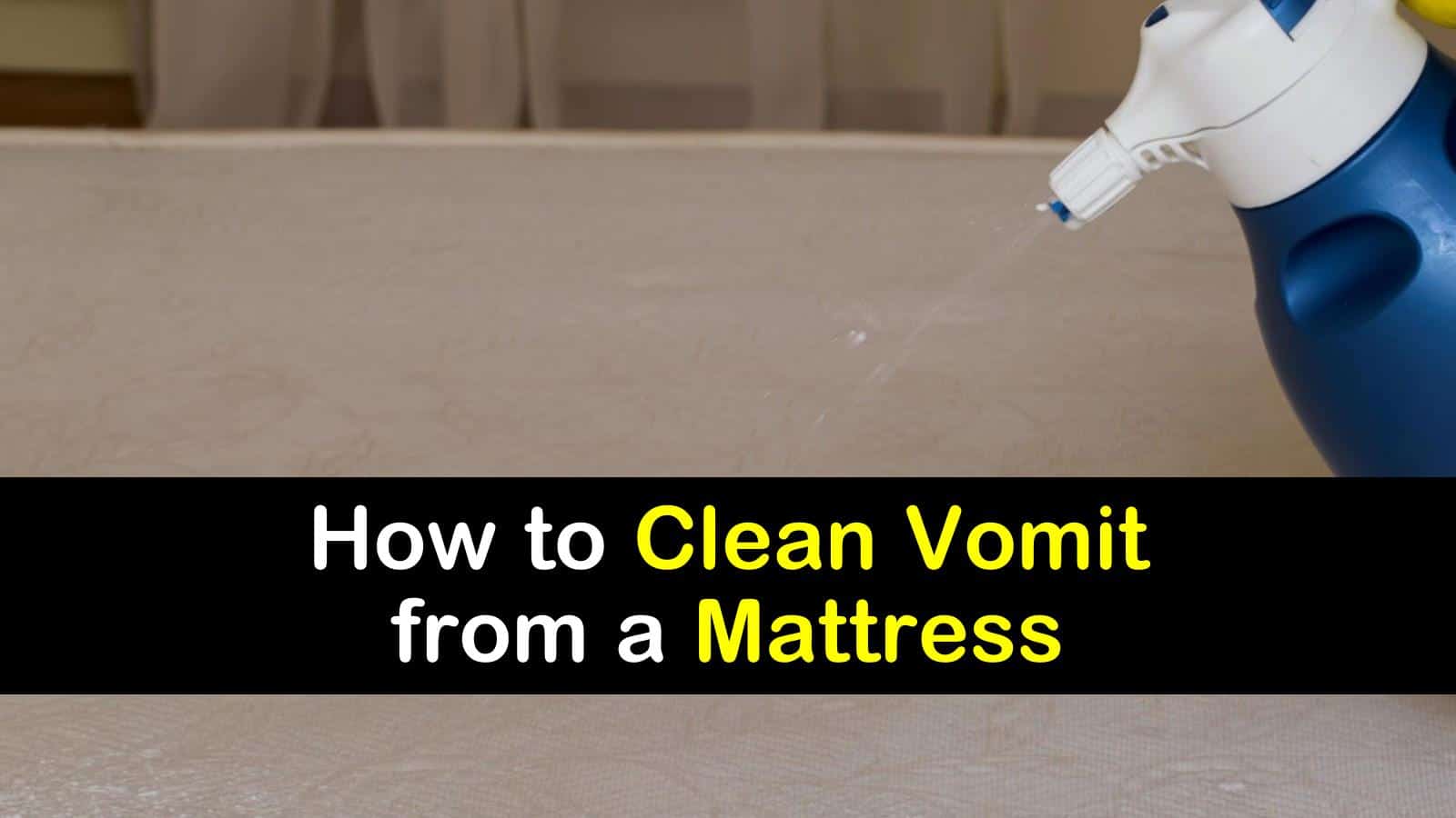 Clean Vomit from a Mattress
