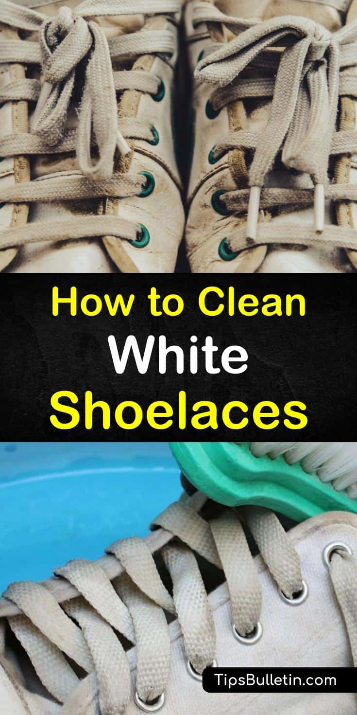 Discover how to clean white shoelaces on sneakers. Your laces look as good as your clean shoes. with our DIY baking soda solutions. #shoelaces #cleaning #cleanshoelaces