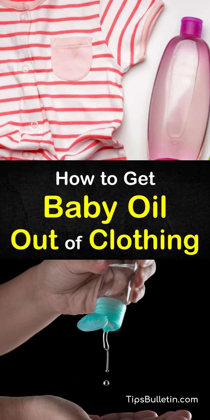 Baby oil is a big part of baby care, but the oil stains are never any fun. No matter how careful you are baby oil tends to drip or spill when you least expect it, just washing clothes or diapers with oil stains is not enough to get the stains out. #baby #babyoil #stains #laundry